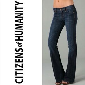 Citizens of Humanity Ingrid Stretch Low Waist Flare Swarovski Jeans
